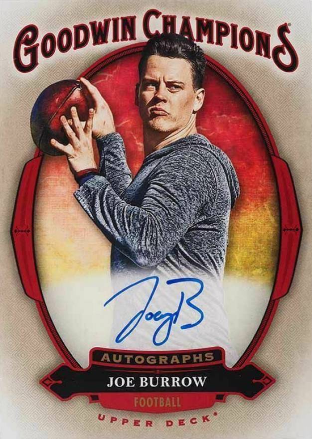 2020 Goodwin Champions Autographs Joe Burrow #A-JB Football Card