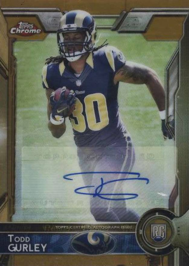 2015 Topps Chrome Mini Todd Gurley #110 Football Card