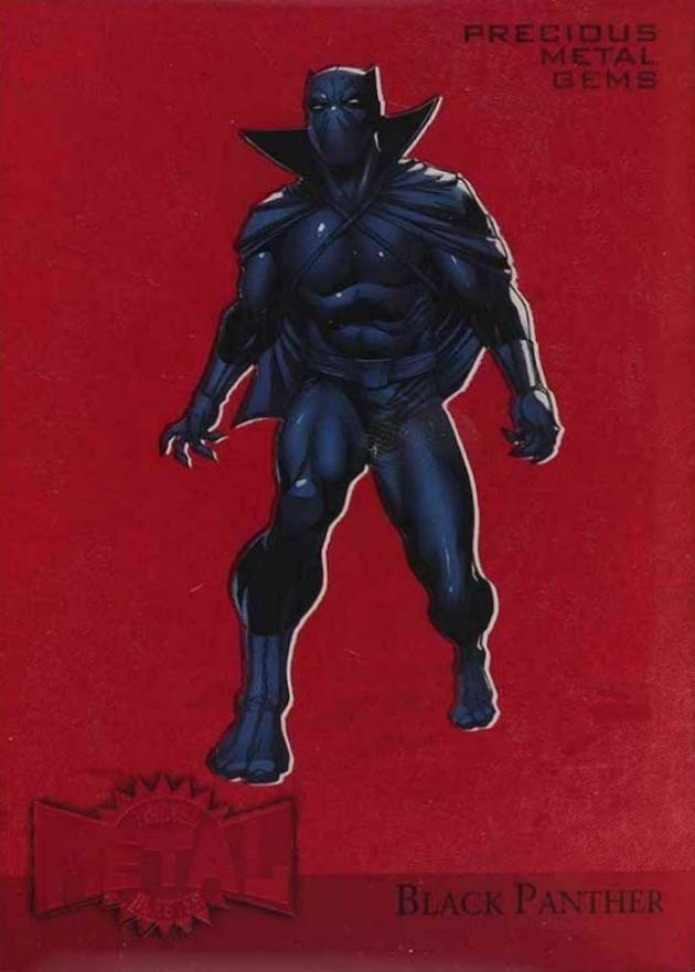 2015 Fleer Retro Marvel Marvel Metal Blaster Black Panther #2 Non-Sports Card