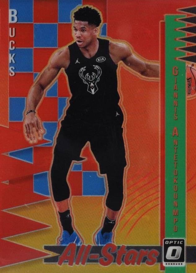 2018 Panini Donruss Optic All-Stars Giannis Antetokounmpo #14 Basketball Card