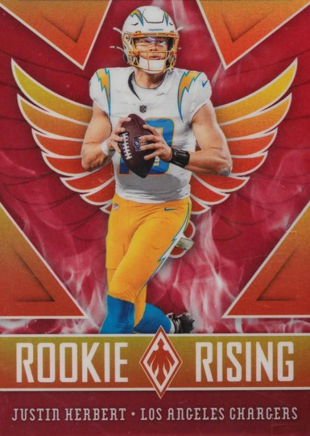 2020 Panini Phoenix Rookie Rising Justin Herbert #RR3 Football Card