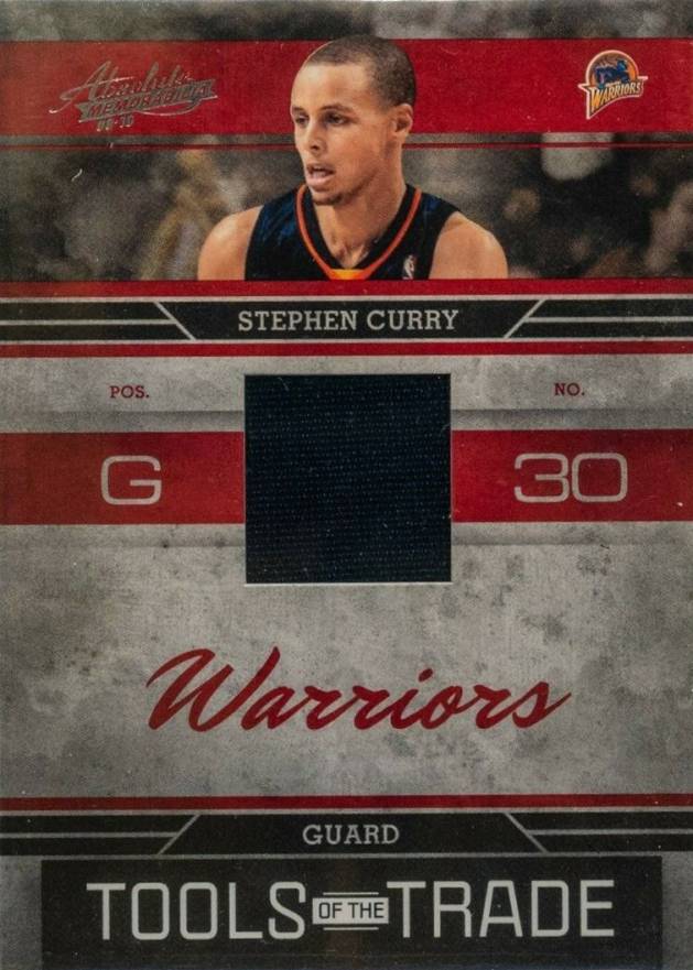 2009 Panini Absolute Memorabilia Tools of the Trade Stephen Curry #23 Basketball Card