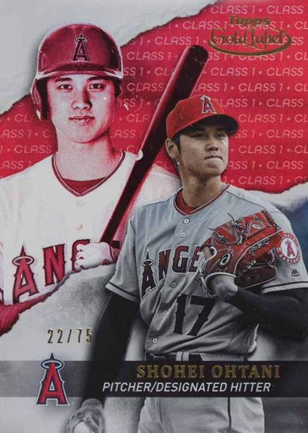 2020 Topps Gold Label  Shohei Ohtani #3 Baseball Card