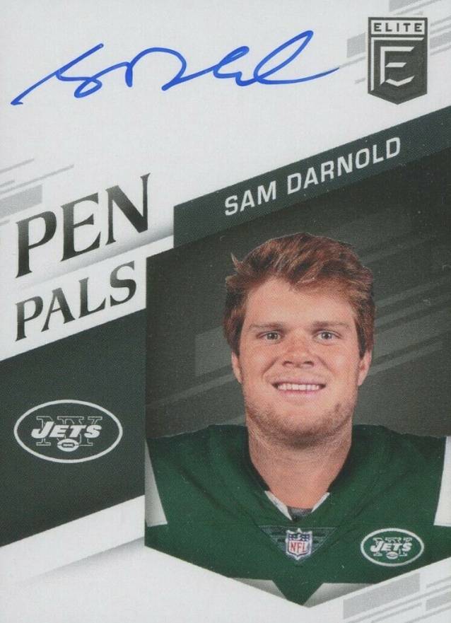 2018 Panini Donruss Elite Pen Pals Autograph Sam Darnold #SD Football Card