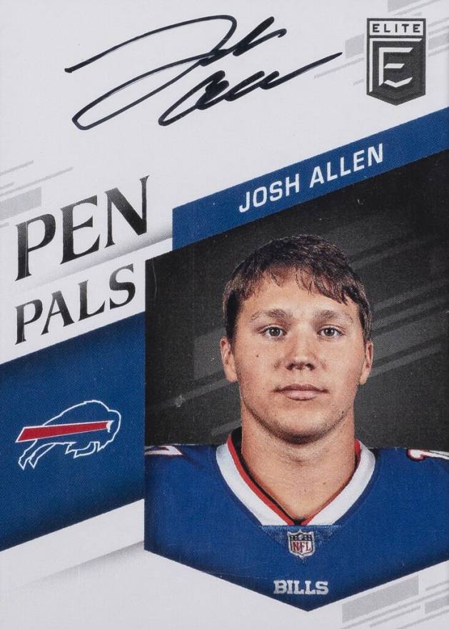 2018 Panini Donruss Elite Pen Pals Autograph Josh Allen #JA Football Card