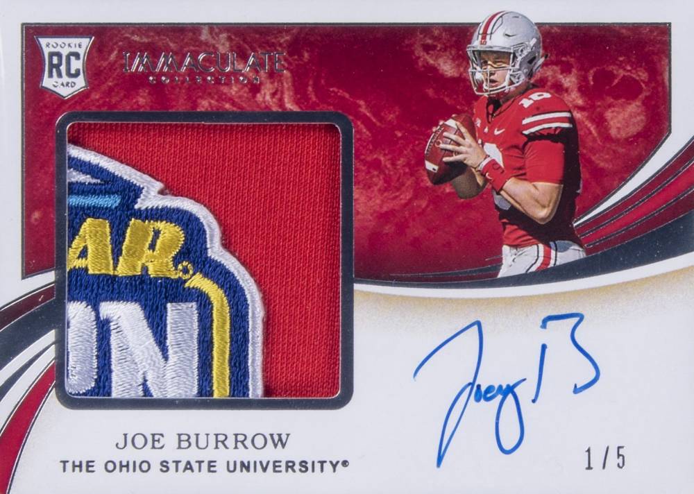 2020 Panini Immaculate Collegiate Joe Burrow #151 Football Card