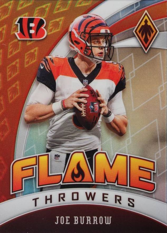 2020 Panini Phoenix Flame Throwers Joe Burrow #28 Football Card