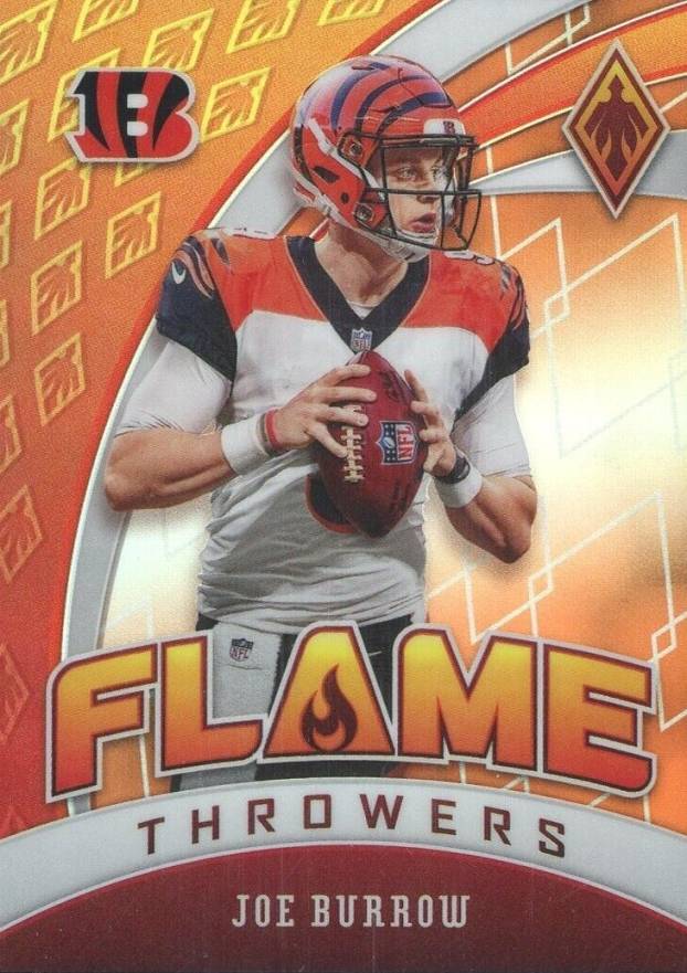 2020 Panini Phoenix Flame Throwers Joe Burrow #28 Football Card