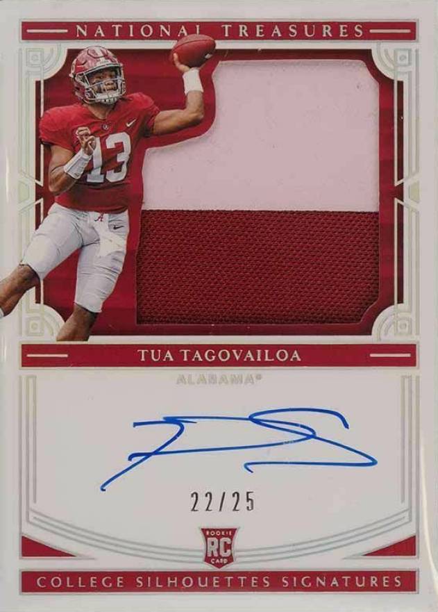 2020 Panini National Treasures Collegiate Tua Tagovailoa #106 Football Card