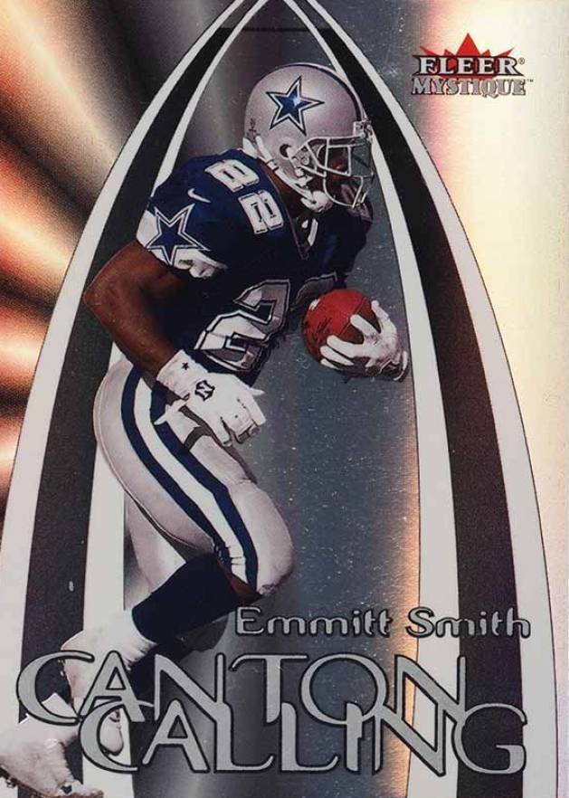 2000 Fleer Mystique Canton Calling Emmitt Smith #6 Football Card