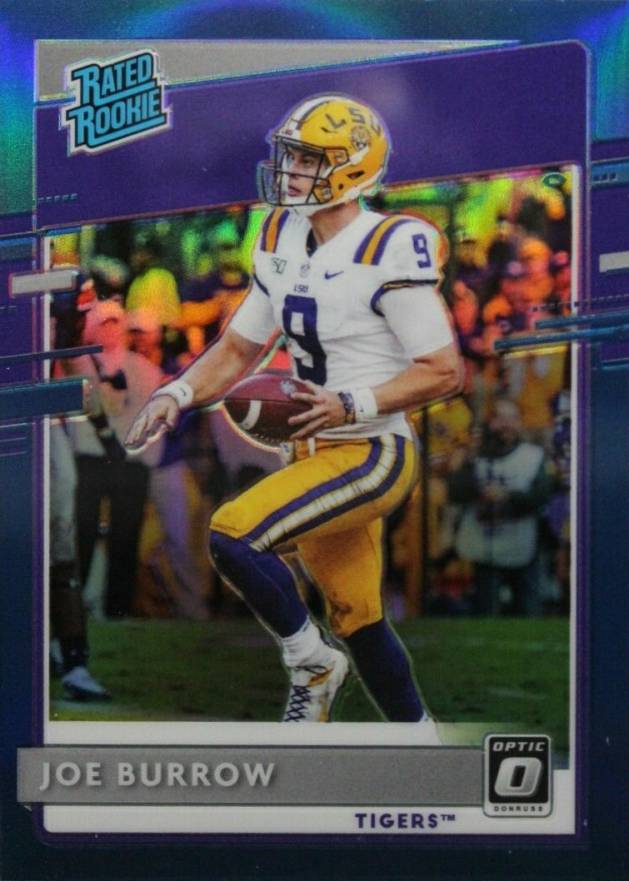 2020 Panini Chronicles Draft Picks Donruss Optic Rated Rookies Joe Burrow #1 Football Card