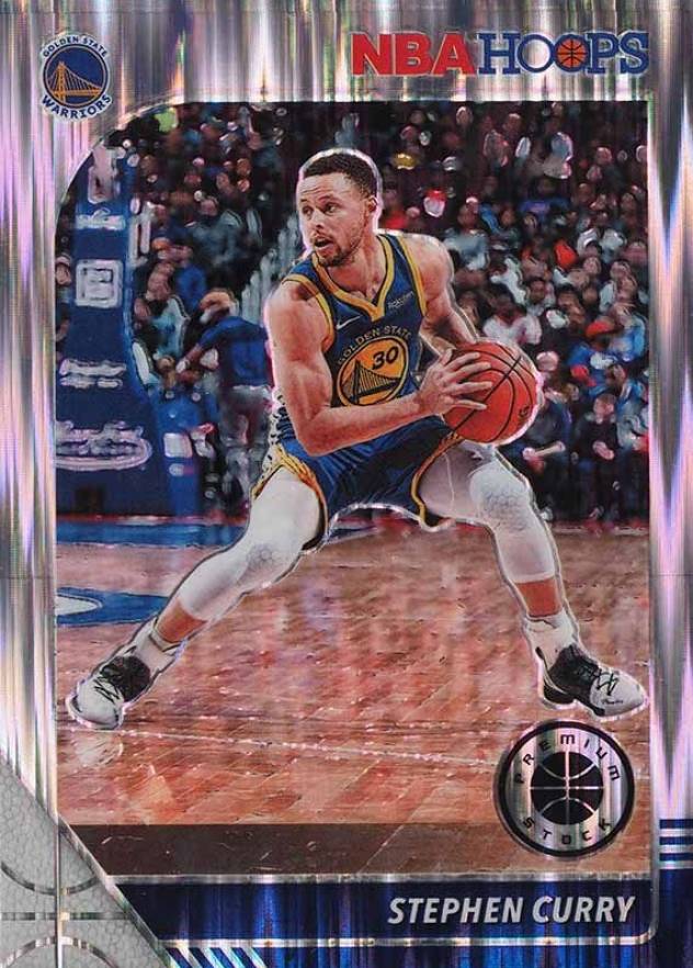 2019 Panini Hoops Premium Stock Stephen Curry #59 Basketball Card