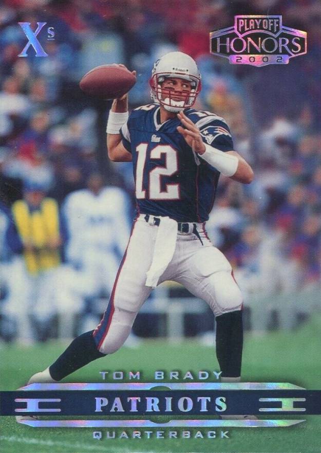 2002 Playoff Honors Tom Brady #55 Football Card