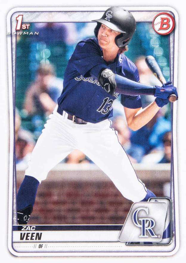 2020 Bowman Draft Zac Veen #BD107 Baseball Card