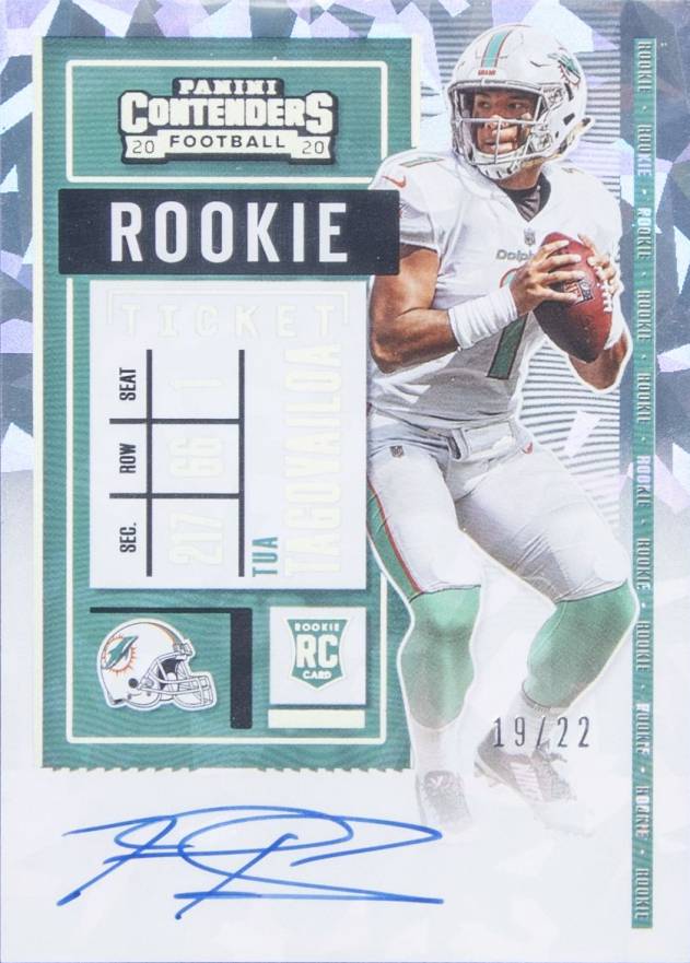 2020 Panini Contenders Tua Tagovailoa #103 Football Card