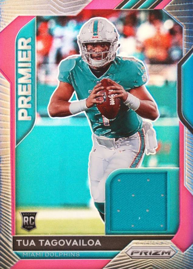 2020 Panini Prizm Premier Jerseys Relics Tua Tagovailoa #2 Football Card