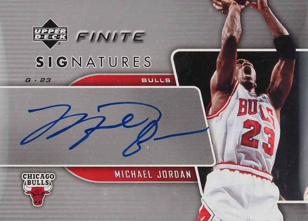 2004 Upper Deck Finite Signature Michael Jordan #FS-MJ Basketball Card