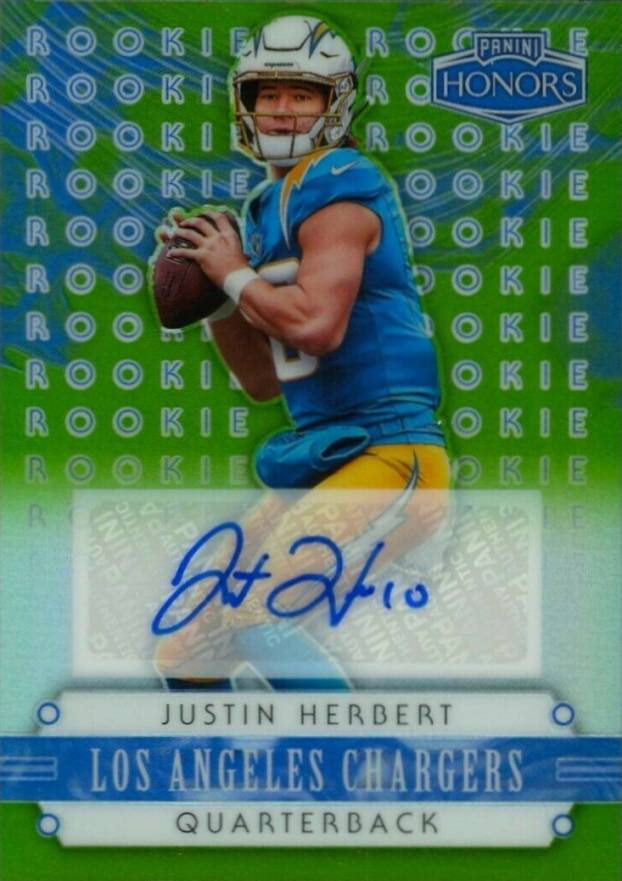 2020 Panini Honors 2002 Rookies Justin Herbert #3 Football Card