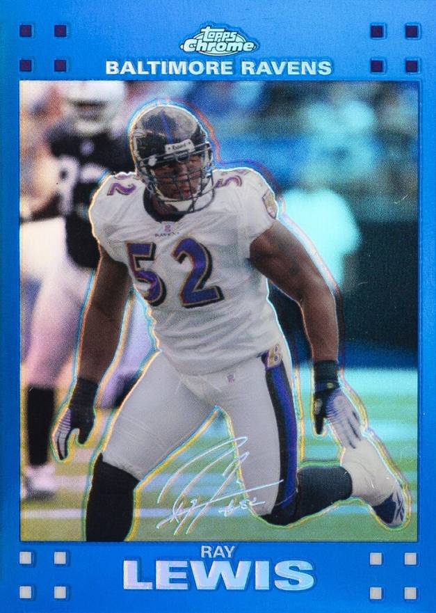 2007 Topps Chrome Ray Lewis #TC95 Football Card