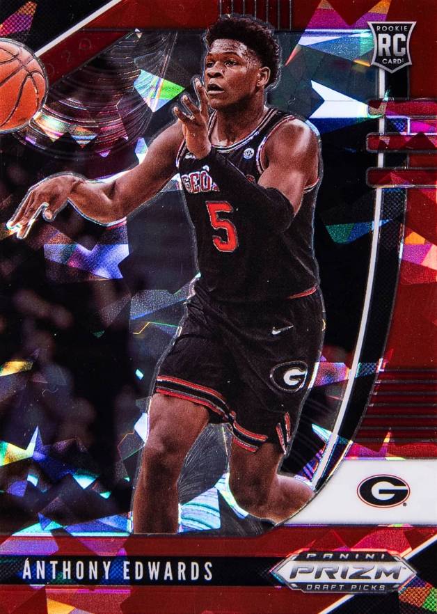 2020 Panini Prizm Draft Picks Anthony Edwards #41 Basketball Card