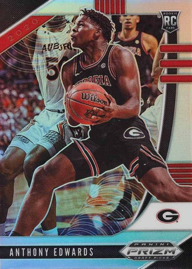 2020 Panini Prizm Draft Picks Anthony Edwards #1 Basketball Card