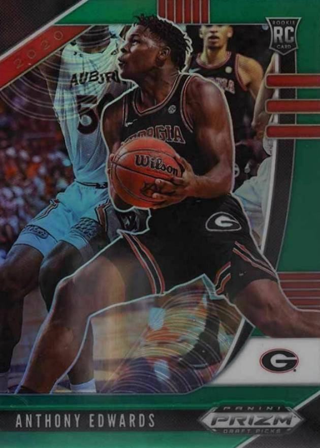 2020 Panini Prizm Draft Picks Anthony Edwards #1 Basketball Card