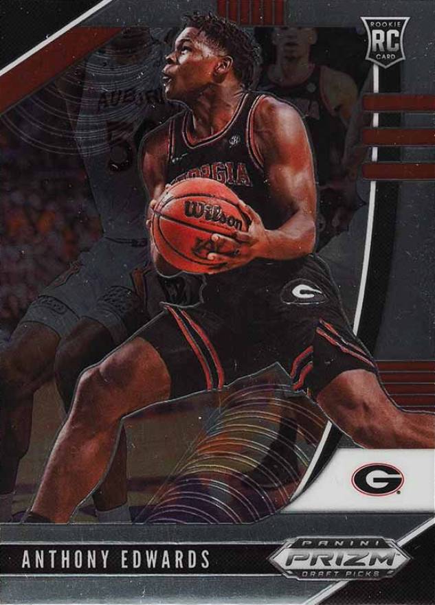 2020 Panini Prizm Draft Picks Anthony Edwards #1 Basketball Card