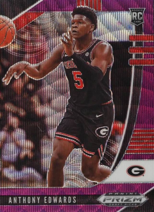 2020 Panini Prizm Draft Picks Anthony Edwards #41 Basketball Card