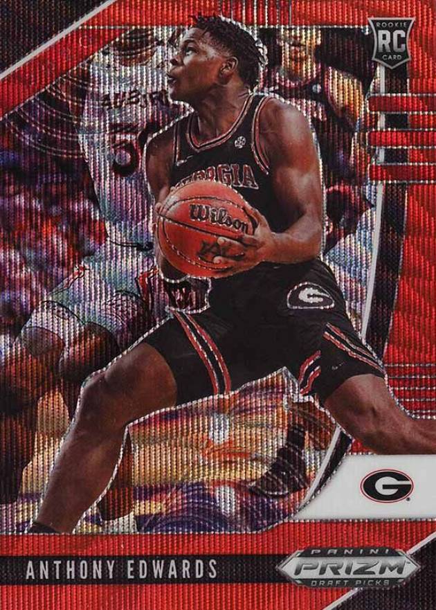 2020 Panini Prizm Draft Picks Anthony Edwards #1 Basketball Card