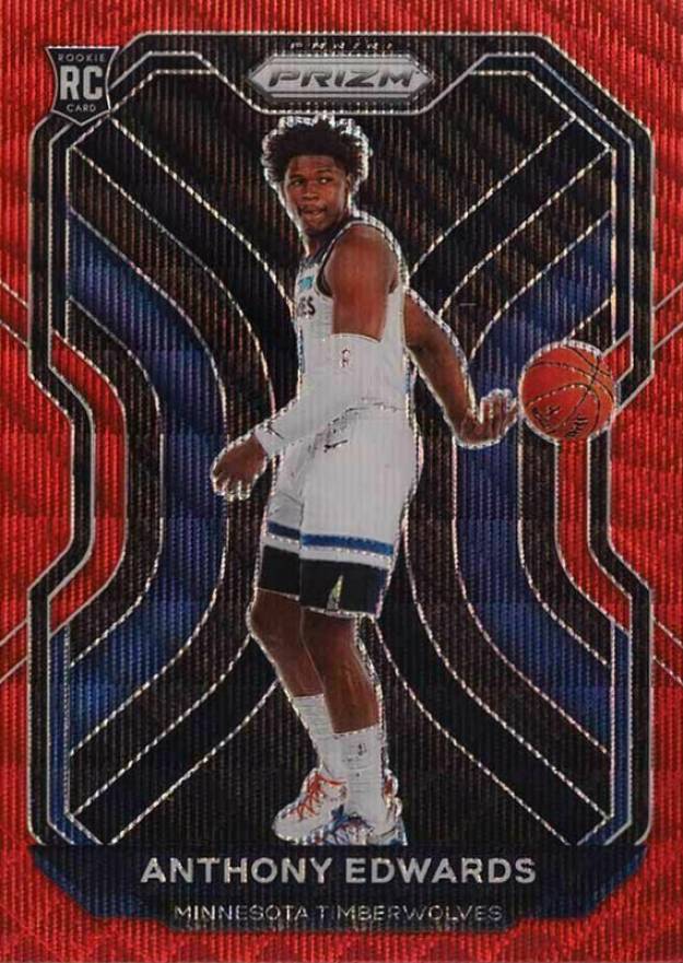 2020 Panini Prizm Anthony Edwards #258 Basketball Card