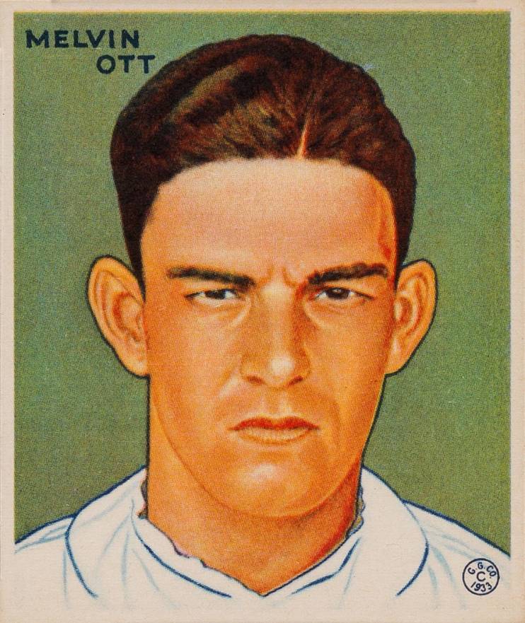 1933 Goudey Melvin Ott #127 Baseball Card