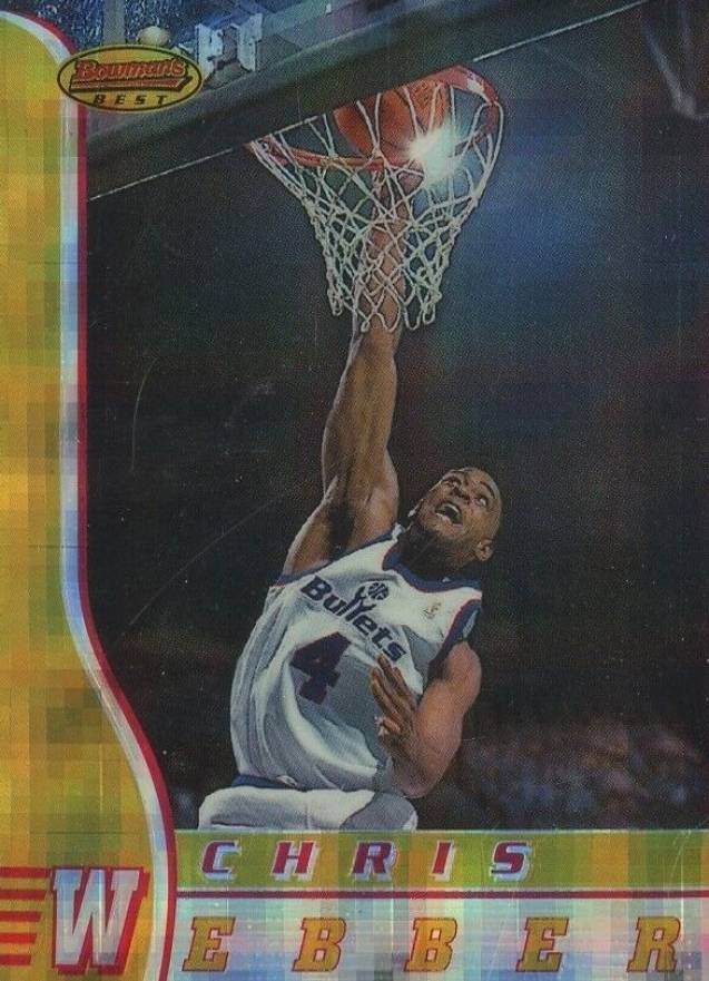 1996 Bowman's Best Chris Webber #27 Basketball Card