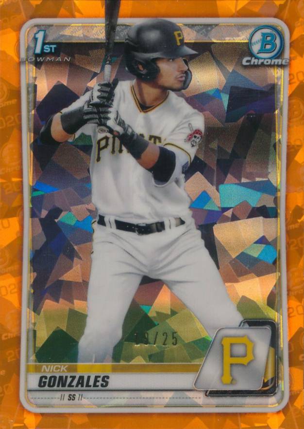 2020 Bowman Draft Chrome Sapphire Edition Nick Gonzales #BD81 Baseball Card