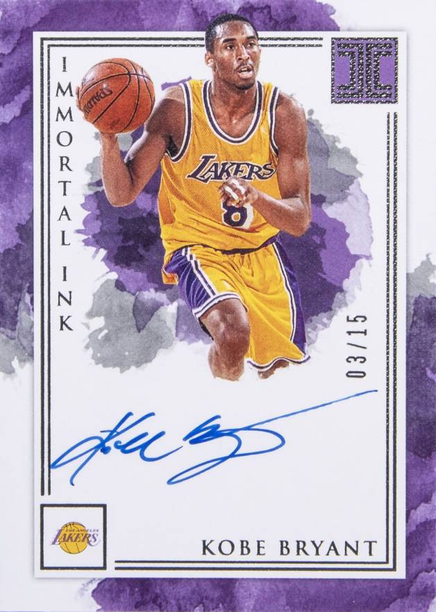 2019 Panini Impeccable Immortal Ink Kobe Bryant #IMKBR Basketball Card