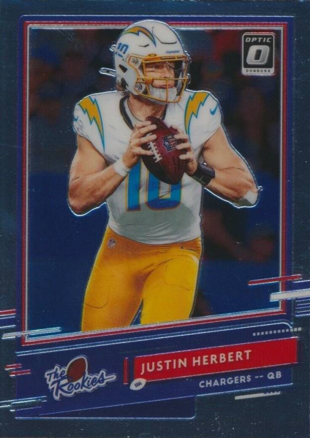 2020 Panini Donruss Optic The Rookies Justin Herbert #JH Football Card