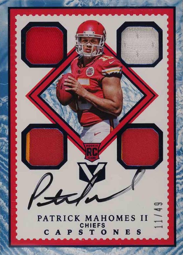 2017 Panini Vertex Patrick Mahomes II #104 Football Card