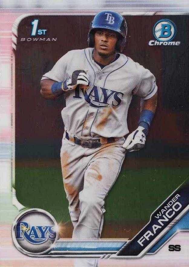 2019 Bowman Prospects Chrome Wander Franco #100 Baseball Card