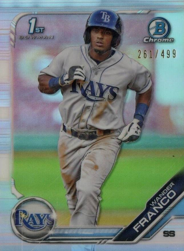 2019 Bowman Prospects Chrome Wander Franco #100 Baseball Card