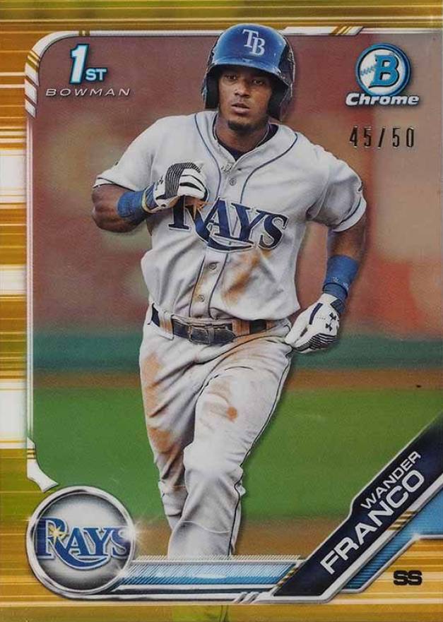 2019 Bowman Prospects Chrome Wander Franco #100 Baseball Card