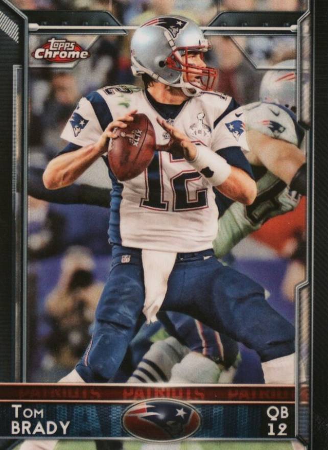 2015 Topps Chrome Mini Tom Brady #50 Football Card