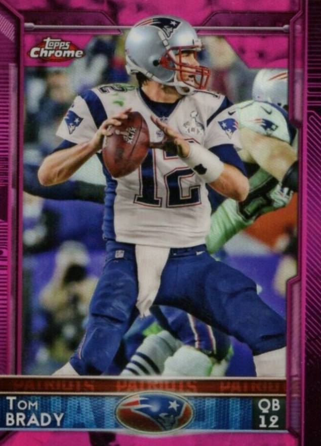 2015 Topps Chrome Mini Tom Brady #50 Football Card