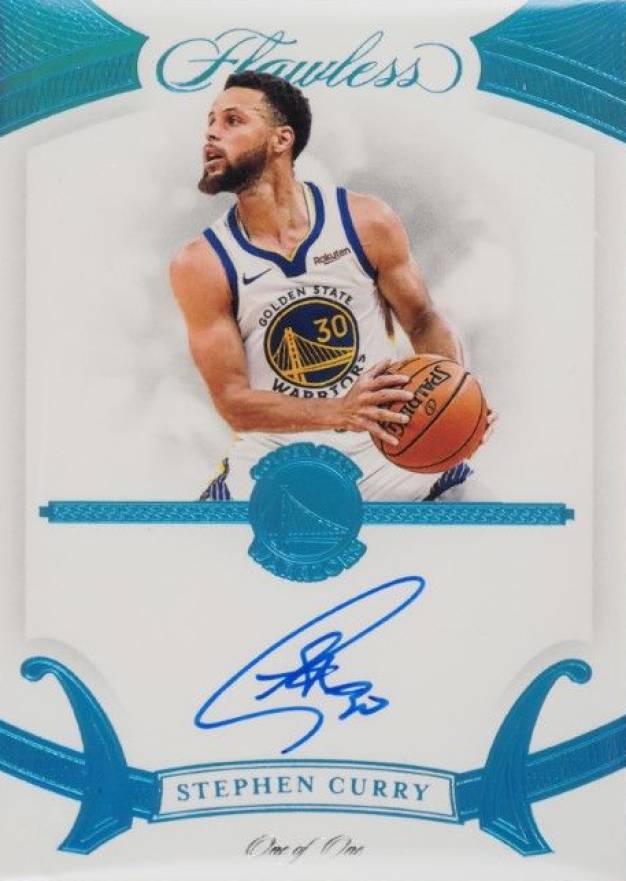 2019 Panini Flawless Flawless Autographs Stephen Curry #FASCY Basketball Card