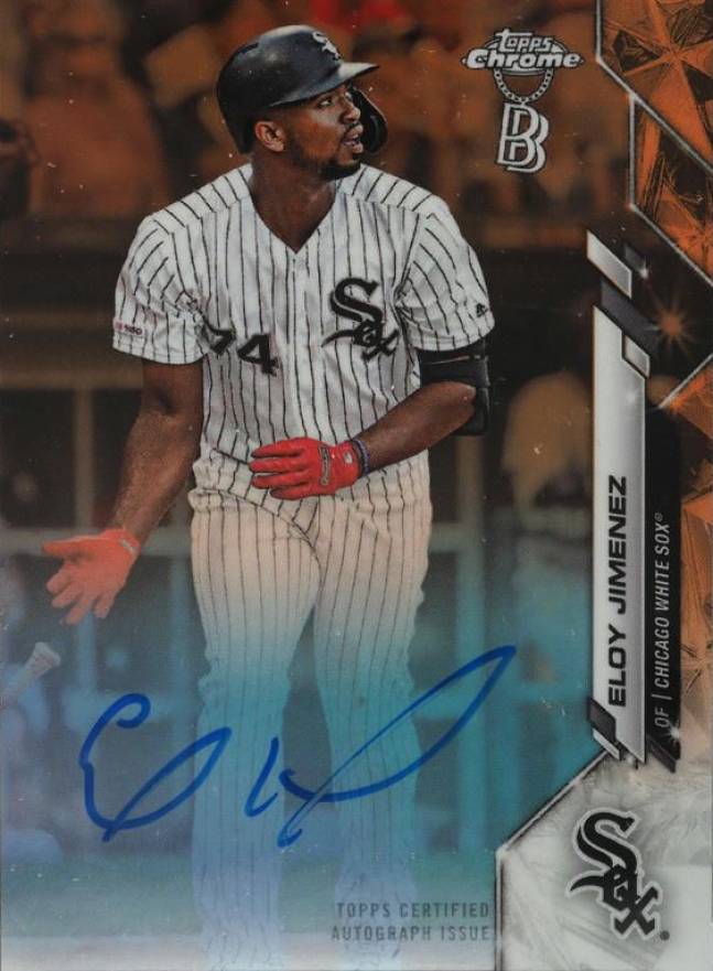 2020 Ben Baller Chrome Autographs Eloy Jimenez #BBAEJ Baseball Card