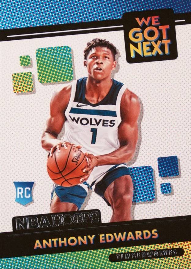 2020 Panini Hoops We Got Next Anthony Edwards #1 Basketball Card