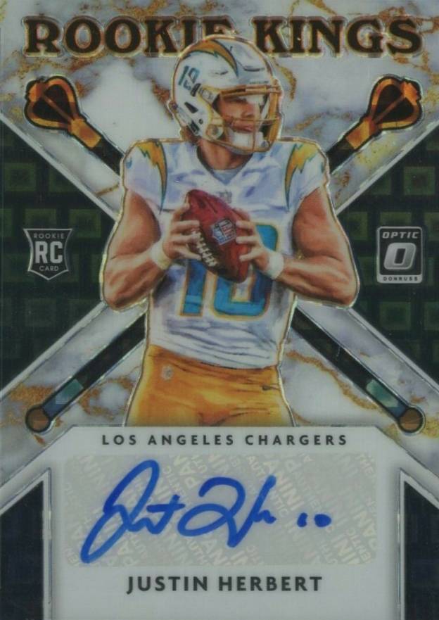 2020 Panini Donruss Optic Rookie Kings Autographs Justin Herbert #JH Football Card