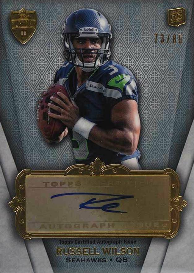 2012 Topps Supreme Rookie Autographs Russell Wilson #SRARW Football Card