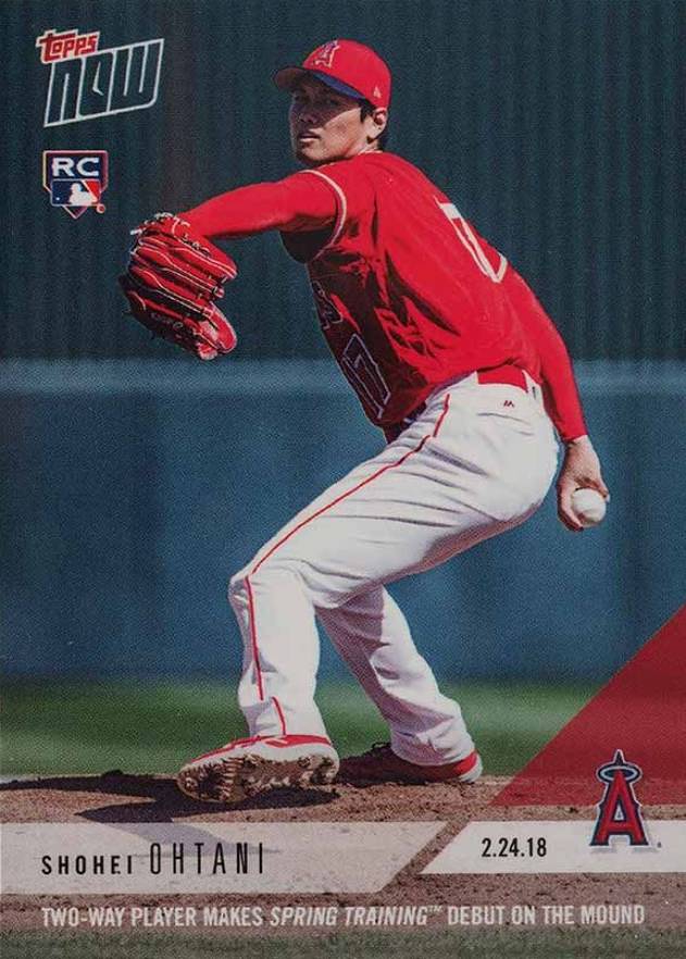 2018 Topps Now Spring Training Shohei Ohtani #ST-4 Baseball Card