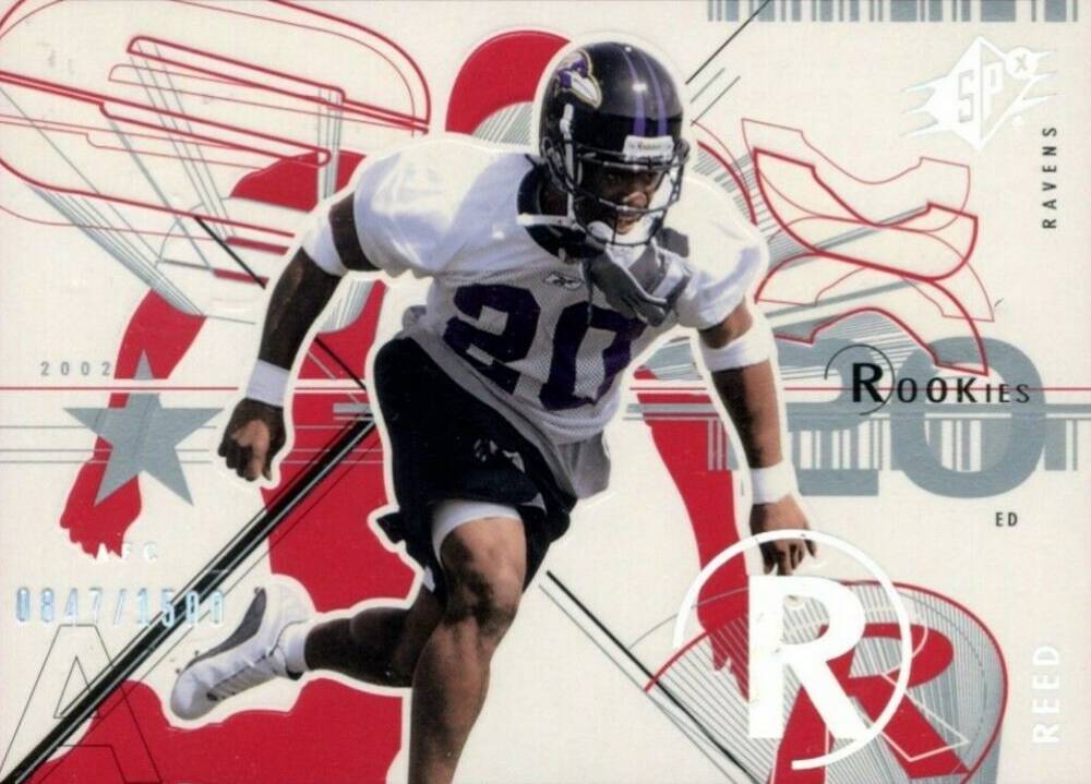 2002 SPx Ed Reed #99 Football Card