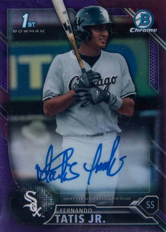 2016 Bowman Chrome Prospects Autographs Fernando Tatis Jr. #FT Baseball Card