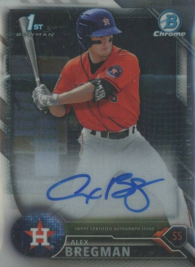 2016 Bowman Chrome Prospects Autographs Alex Bregman #AB Baseball Card